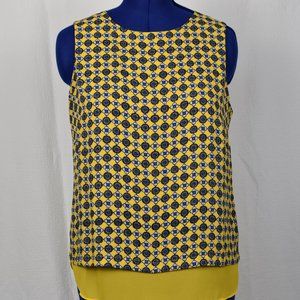 Rose & Olive Layering Tank with Sheer lining sz L